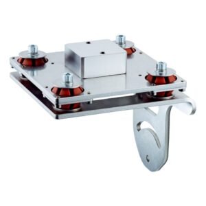 Mounting bracket with vibration/shock absorption for CLV69x