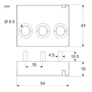 energy sensor, PowerTag Monoconnect 63A 3P top and bottom position A9MEM1540 DPLVP - Power Tags & Smart Link Digital Energy