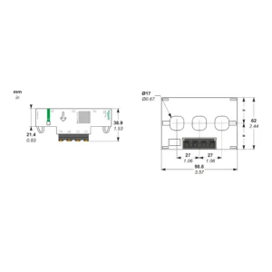 energy sensor, PowerTag Flex 160A 3P/3P+N top and bottom position A9MEM1580 DPLVP - Power Tags & Smart Link Digital Energy