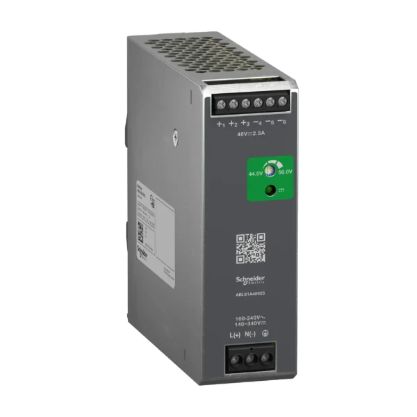 Regulated Power Supply, 100 to 240V AC, 48V, 2.5A, single phase, Optimized ABLS1A48025 IDMST - ABL8 Industry