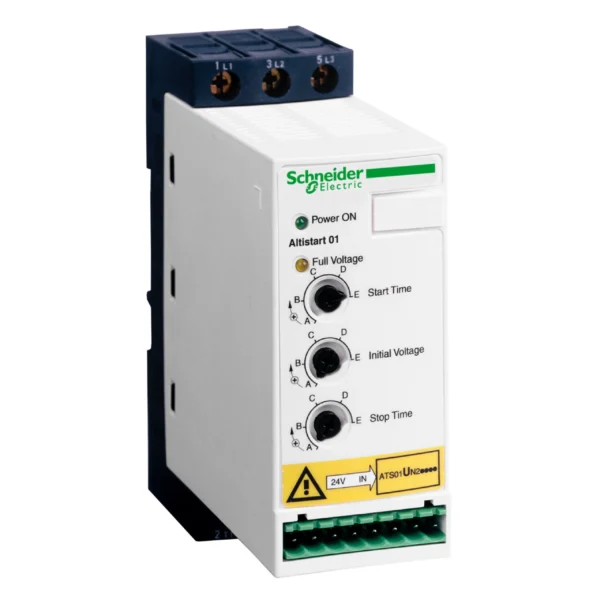 soft starter for asynchronous motor, Altistart 01, ATS01, 12A, 380 to 415V, 5.5kW ATS01N212QN IDVSD - Ats01 Industry