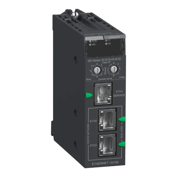 remote IO drop E/IP, Modicon X80, performance, service port, advanced features BMXCRA31210 IDPAC - M340 Industry