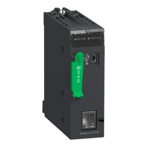 processor, Modicon M340, max 512 discrete, 128 analog IO, Modbus BMXP341000 IDPAC - M340 Industry