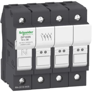 Fuse carrier, TeSys DF, 3P+N, 32A, 690VAC, fuse size 10x38mm DF103N PPCTR - CTR Others Power Products