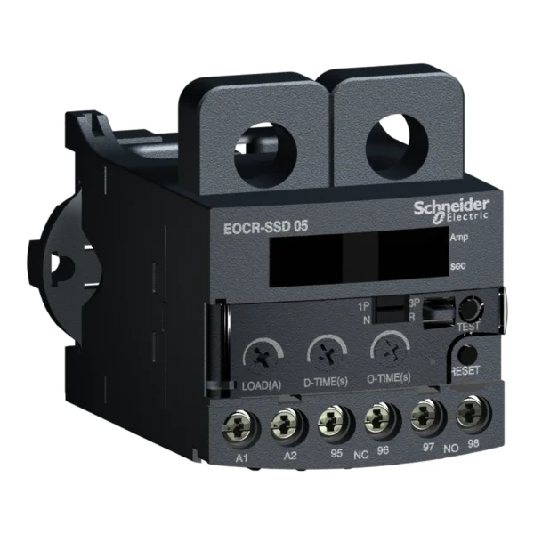 Electronic overcurrent relay, EOCR Digital, 0.5 to 6A, 220VAC EOCRSSD-05S PPCTR - EOCR Power Products