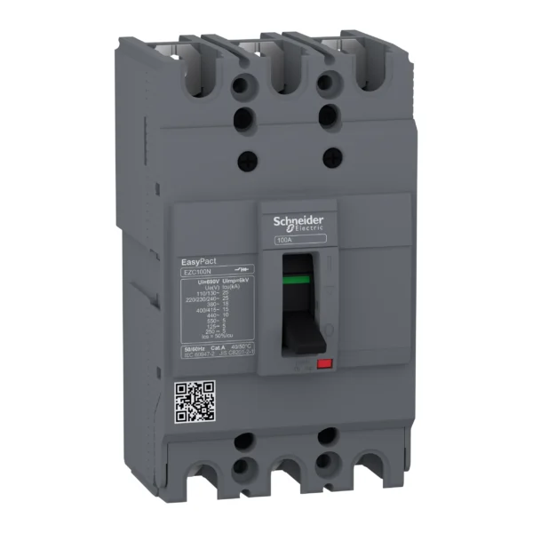 circuit breaker,EasyPact EZC100N ,TMD, 20A ,3 poles 3d EZC100N3020 PPCCB - EZC Power Products