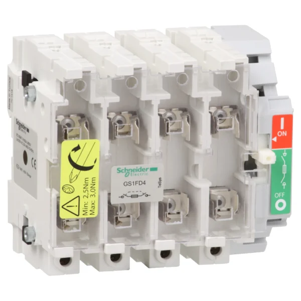 Switch disconnector fuse, TeSys GS, 4P, 4NO, 50A, 4.6W, fuse type NFC, size 14x51mm GS1FD4 PPCTR - CTR Others Power Products