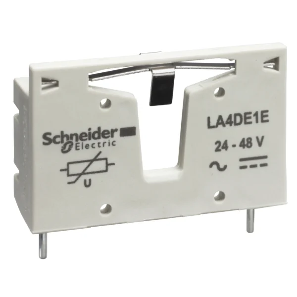 TeSys Deca, suppressor module, varistor, 110...250V AC/DC LA4DE1U PPCTR - Tesys D Power Products