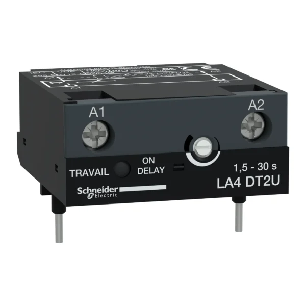 Electronic timer module, type on delay, 1.5....30s, 24....250V DC/AC LA4DT2U PPCTR - Tesys D Power Products