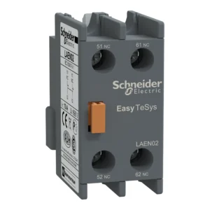 Auxiliary contact block,Easy TeSys Control,2NC,for LC1E/CAE LAEN02 PPCTR - TVS Power Products