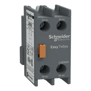 Auxiliary contact block,Easy TeSys Control,2NO,for LC1E/CAE LAEN20 PPCTR - TVS Power Products