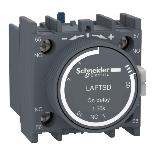 Time delay block,Easy TeSys Control,on delay,1 NO + 1 NC LAETSD PPCTR - TVS Power Products