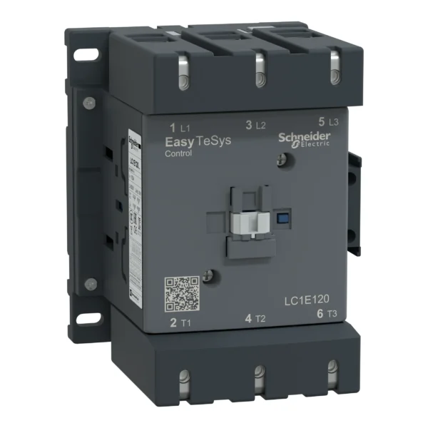 Contactor,Easy TeSys Control,LC1E,3P(3NO),AC-3,<=440V,120A,220V AC coil,50Hz LC1E120M5 PPCTR - TVS Power Products