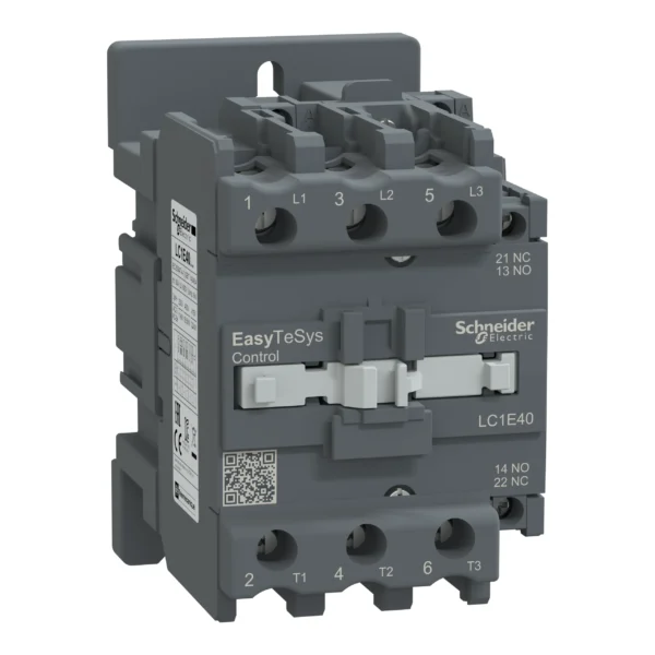 Contactor,Easy TeSys Control,LC1E,3P(3NO),AC-3,<=440V,40A,24V AC coil,50/60Hz LC1E40B7 PPCTR - TVS Power Products