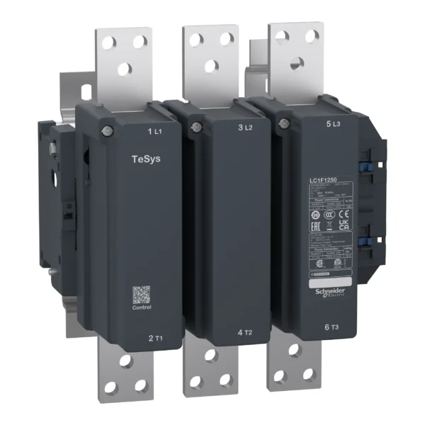 contactor, TeSys F, 3P(3NO), AC-1, <=690V 1260 A, coil 220V AC LC1F1250M7 PPCTR - TeSys F Power Products