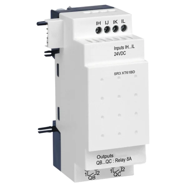 discrete IO extension module, Zelio Logic SR2 SR3, 6 IO, 24V DC SR3XT61BD IDMST - SR3 Industry