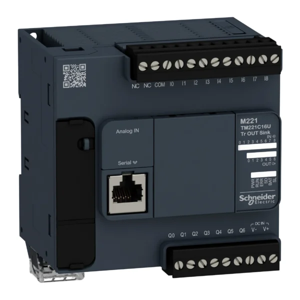 Logic controller, Modicon M221, 16io tr.npn TM221C16U IDMST - M221 Industry