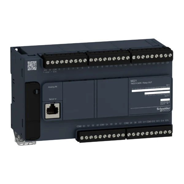 logic controller, Modicon M221, 40 IO, relay TM221C40R IDMST - M221 Industry