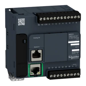 logic controller, Modicon M221, 16 IO, 9 DI, 7 DO, transistor, PNP, Ethernet TM221CE16T IDMST - M221 Industry