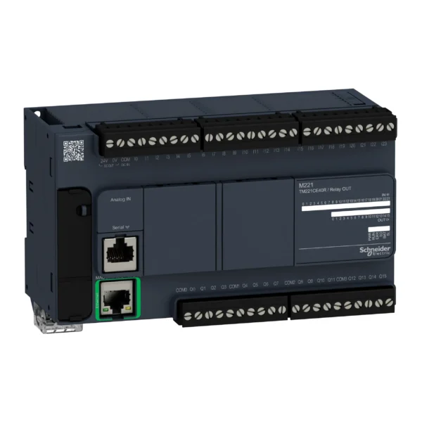 logic controller, Modicon M221, 40 IO, relay, Ethernet TM221CE40R IDMST - M221 Industry