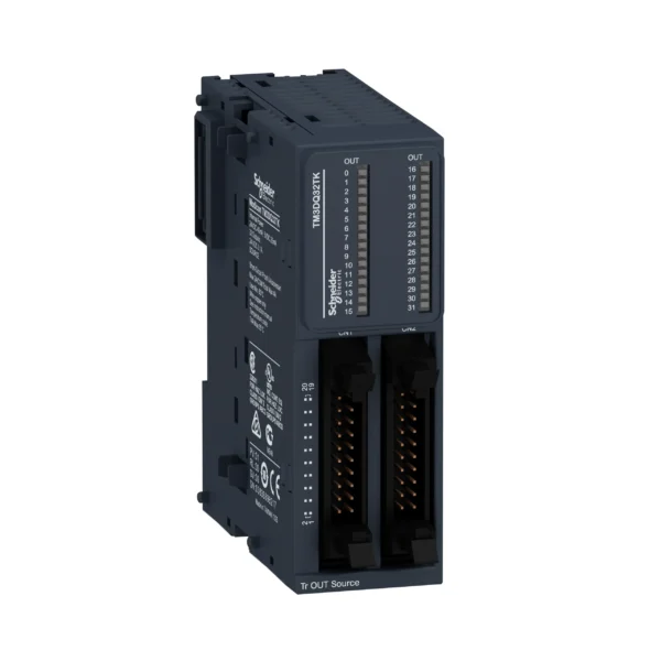 discrete output module, Modicon TM3, 32 outputs transistor PNP, HE10 TM3DQ32TK IDMST - M2xx Access. Industry