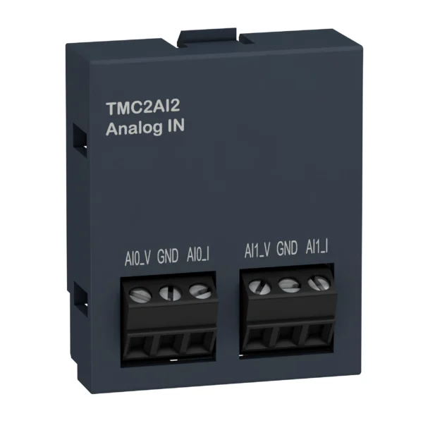 analogue input cartridge, Modicon M221, 2 analog inputs, IO extension TMC2AI2 IDMST - M221 Industry
