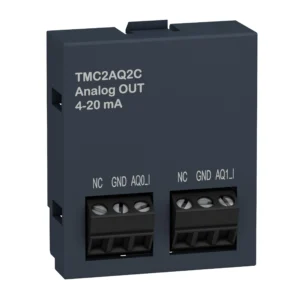 analogue output cartridge, Modicon M221, 2 analog current outputs, IO extension TMC2AQ2C IDMST - M221 Industry