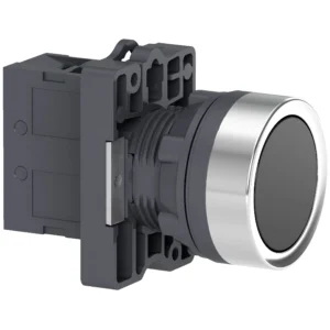 Complete push button, Easy Harmony XA2, plastic, flush, black, 22mm, spring return, unmarked, 1NO XA2EA21 IDSIG - Harmony XA2 Industry