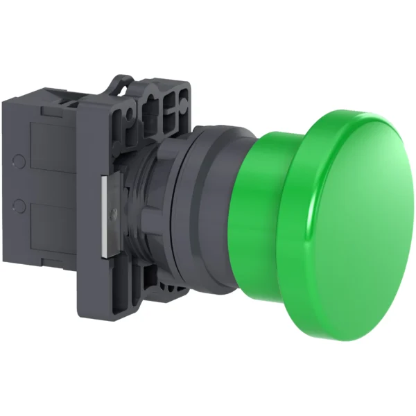 Complete push button, Easy Harmony XA2, plastic, green mushroom head 40mm, 22mm, 1NO XA2EC31 IDSIG - Harmony XA2 Industry