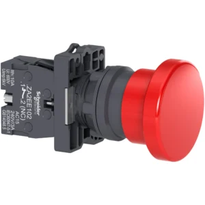 Complete push button, Easy Harmony XA2, plastic, red mushroom head 40mm, 22mm, 1NC XA2EC42 IDSIG - Harmony XA2 Industry