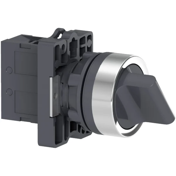 Complete selector switch, Easy Harmony XA2, plastic, black, 22mm, 2 positions, stay put, 1NO XA2ED21 IDSIG - Harmony XA2 Industry