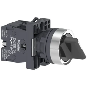 Complete selector switch, Easy Harmony XA2, plastic, black, 22mm, 3 positions, spring return to center, 2NO XA2ED53 IDSIG - Harmony XA2 Industry