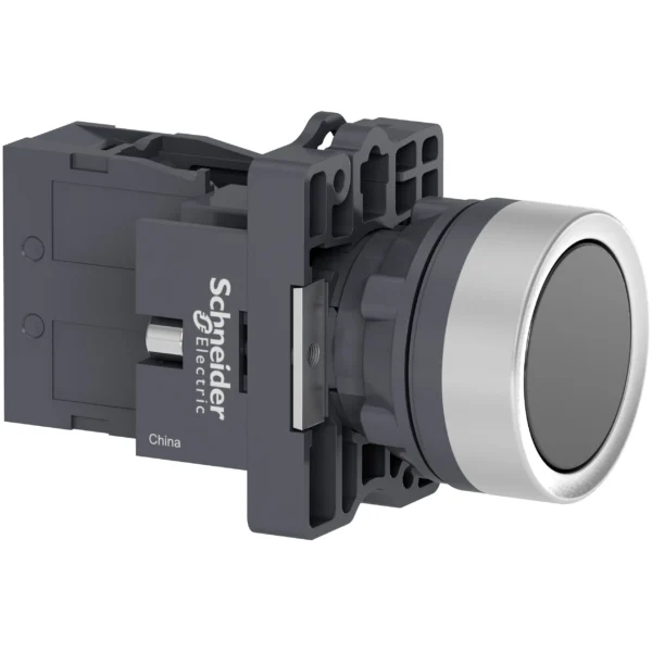 Complete push button, Easy Harmony XA2, plastic, flush, black, 22mm, push push, unmarked, 1NO XA2EH021 IDSIG - Harmony XA2 Industry