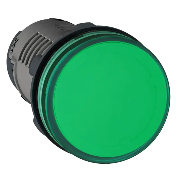 round pilot light Ø 22 - green - integral LED - 110 V DC - screw clamp terminals XA2EVFD3LC IDSIG - Harmony XA2 Industry