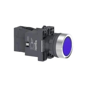 Complete illuminated push button, Easy Harmony XA2, plastic, flush, blue, 22mm, spring return, 24V AC DC, 1NO XA2EW36B1 IDSIG - Harmony XA2 Industry