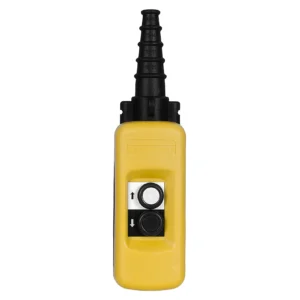 Pendant control station, Harmony XAC, plastic, yellow, 2 push buttons with 1NO XACA271 IDSIG - PendantStations Industry