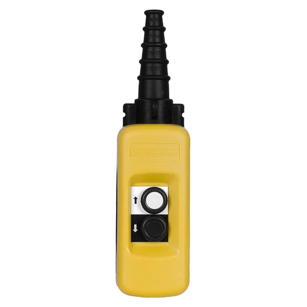Pendant control station, Harmony XAC, plastic, yellow, 2 push buttons with 1NO XACA271 IDSIG - PendantStations Industry