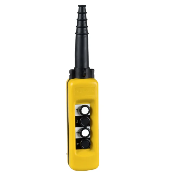 Pendant control station, Harmony XAC, plastic, yellow, 4 push buttons with 1NO XACA471 IDSIG - PendantStations Industry
