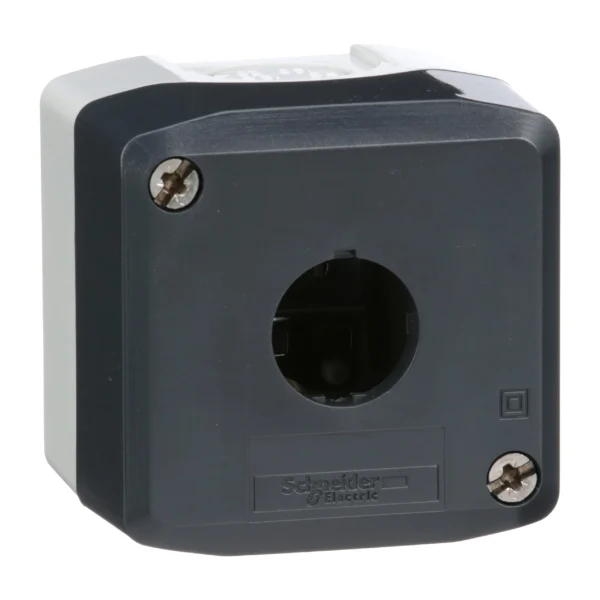 Empty control station, Harmony XALD, XALK, plastic, dark grey lid, for push button 22mm, 1 cut out XALD01 IDSIG - ControlStations Industry
