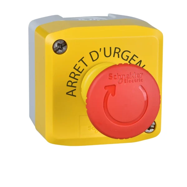 Complete control station, Harmony XALK, XALD, plastic, yellow lid, 1 red mushroom push button 40mm, turn to release, 1NC XALK178 IDSIG - ControlStations Industry