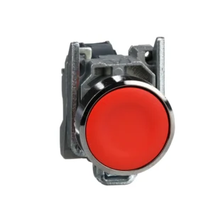 Push button, Harmony XB4, metal, flush, red, 22mm, spring return, unmarked, 1NC XB4BA42 IDSIG - Harmony XB4 Industry