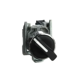 Selector switch, Harmony XB4, metal, black, 22mm, 2 positions, stay put, 1NO XB4BD21 IDSIG - Harmony XB4 Industry