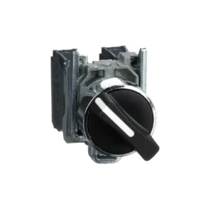 Selector switch, Harmony XB4, metal, black, 22mm, 2 positions, stay put, 1NO+1NC XB4BD25 IDSIG - Harmony XB4 Industry