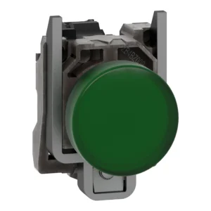 Pilot light, Harmony XB4,metal, green, 22mm, universal LED, plain lens, 24V AC DC XB4BVB3 IDSIG - Harmony XB4 Industry