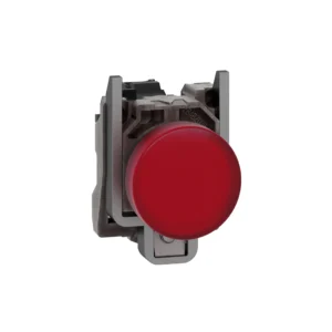 Pilot light, Harmony XB4,metal, red, 22mm, universal LED, plain lens, 24V AC DC XB4BVB4 IDSIG - Harmony XB4 Industry
