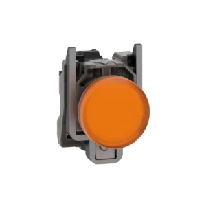 Pilot light, Harmony XB4,metal, orange, 22mm, universal LED, plain lens, 230...240V AC XB4BVM5 IDSIG - Harmony XB4 Industry