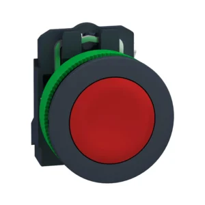 Antimicrobial Push button flush mounted, Harmony XB5, plastic, red, 30mm, spring return, unmarked, 1NC XB5FA42 IDSIG - Harmony Plus Industry