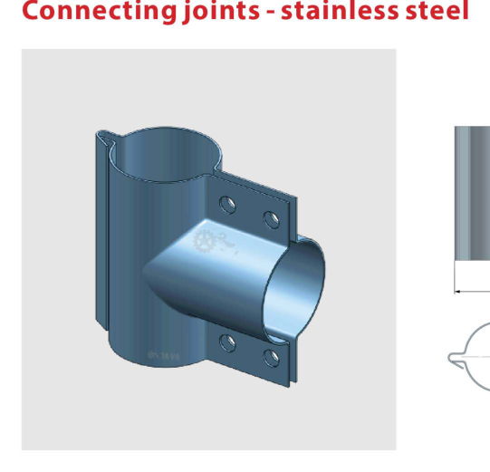 وصلة توصيل أنابيب ستانلس