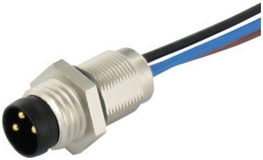 M8 male recept. A-cod. rear | 7000-08561-9710020 | Wire 4x0.25 0.2m | Murrelektronik