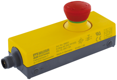 Emergency stop with 2 positive opening | 69000 | contacts in a 42mm enclosure | Murrelektronik